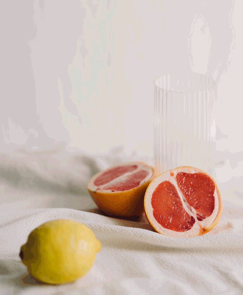 Natural homemade lemon ginger tea for a happy summer