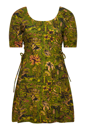 BALI - Organic Cotton Dress Green