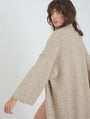 Yak knitted maxi-coat