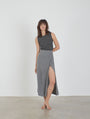 ALMA Cashmere knitted sleeveless top Grey