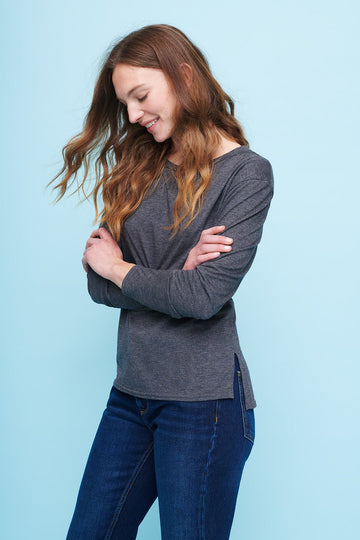 Oversize Tee in Gunmetal