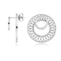 Seville Slice Ear Jacket Earrings, Silver