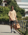 CHTWIN – Leather Duffel Bag in brown