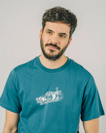 Snow Sled T-Shirt Petrol