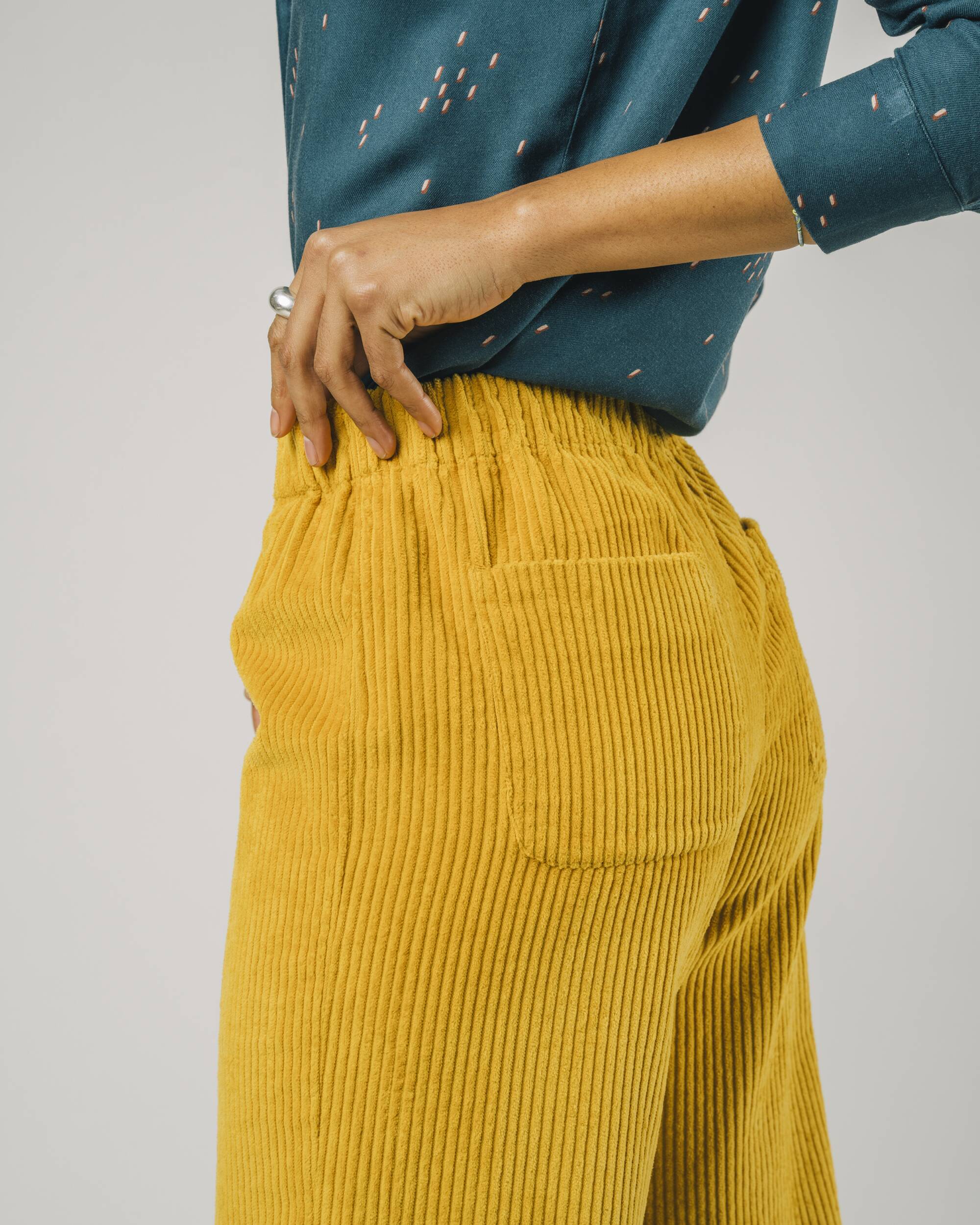 Mustard yellow corduroy pants online