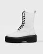 Worker Monster White cactus leather boots