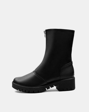 Cyber Boots Black cactus leather ankle boots