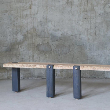 Limited edition reclaimed wood console table
