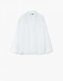 Pyjama White-On-White Tencel Loose-Shirt