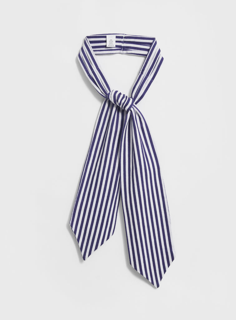 The navy stripe recycled neck scarf Neem Global 
