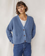 Preila: Baltic Blue Merino Wool Cardigan