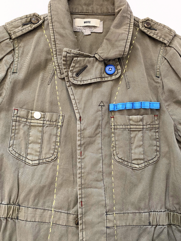 Second Life Vintage Military Style Jacke