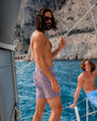 Costume Mare Sostenibile Uomo - Taormina Rosso