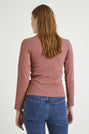 Pink turtleneck t-shirt