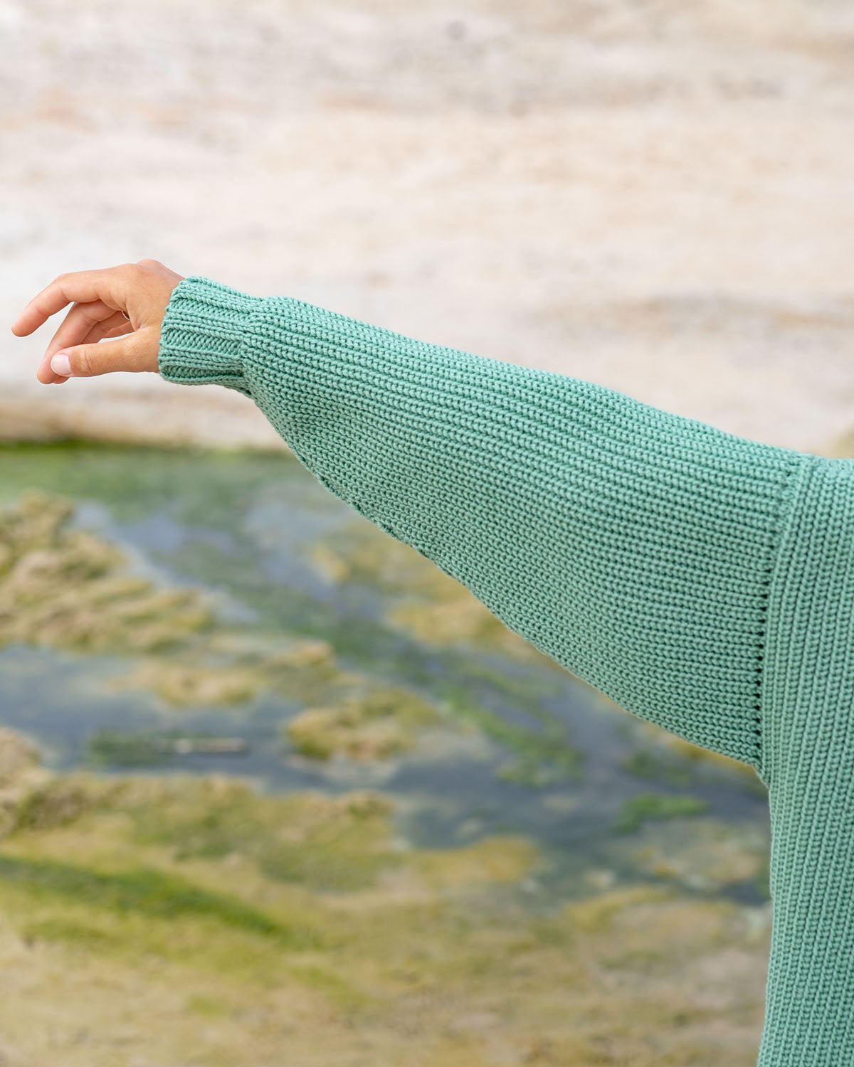 Green merino hotsell wool sweater