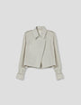 Cropped Linen Jacket