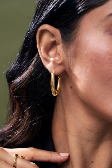 Cleopatra Hoops Earrings