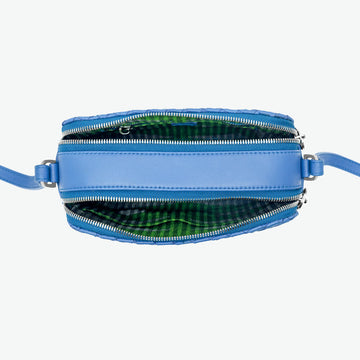 Amelia - The hand-woven crossbody in blue