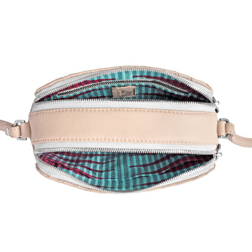 Amelia - The hand-woven crossbody in nude