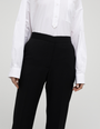 Creased Straight-Leg Wool Trousers