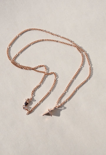 ROSE GOLD PRAIA CROSS NECKLACE