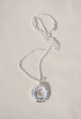 SILVER CAMÉLIA PENDANT NECKLACE