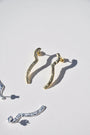 GOLD SQUIGGLE EARRINGS