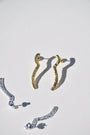 GOLD SQUIGGLE EARRINGS
