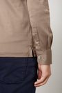 Desert Taupe Long Sleeve Polo Shirt