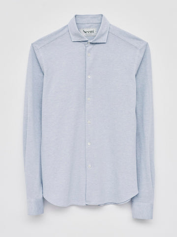 Recycled Sky Dobby Cut Away Shirt