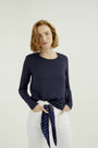 Long Sleeves T-shirt Miriam Round Neck, Night Sky