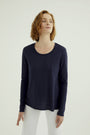 Long Sleeves T-shirt Miriam Round Neck, Night Sky