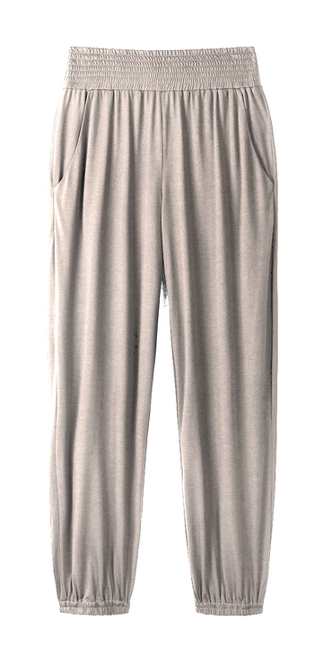 SAMPLE SALE Shirred Track Pants in Fawn Size XS