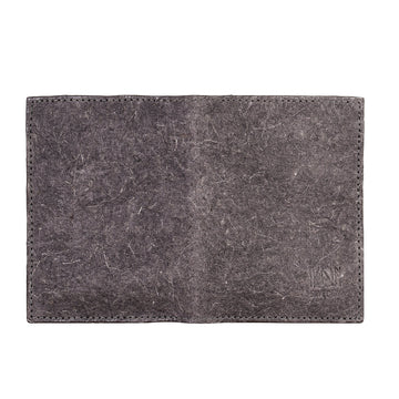 Coconut Leather BiFold Card Holder - Dark Grey