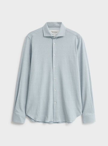 Recycled Sky Horizontal Stripe Cut Away Shirt Comfort Shirts Neem Global 