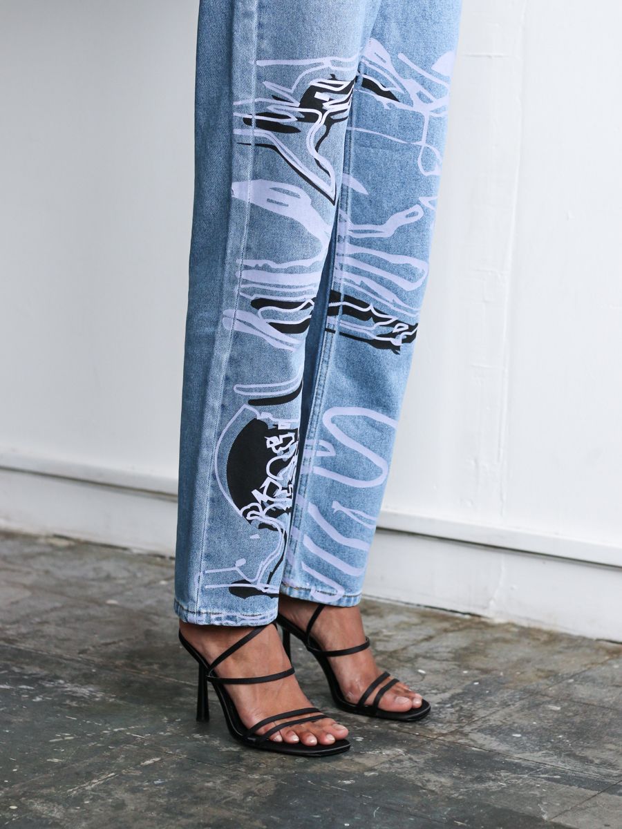 Painter Straight-leg Printed Jeans
