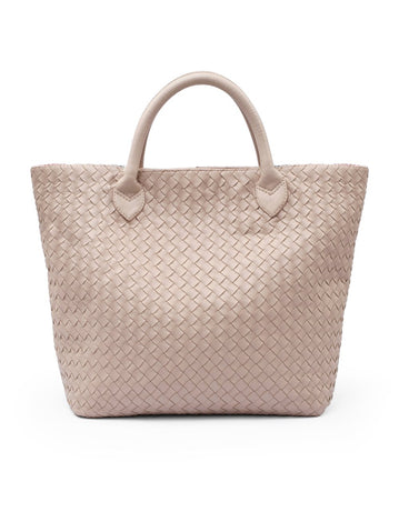 Kartini reversible hand-woven tote in nude and colorful Rang Rang