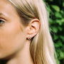 Seville Slice Ear Jacket Earrings, Silver
