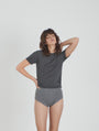 Cashmere Knitted T-shirt Grey
