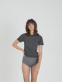 Cashmere Knitted T-shirt Grey