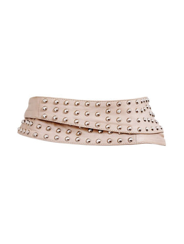 MAYA – The Studded Wrap Belt in nude