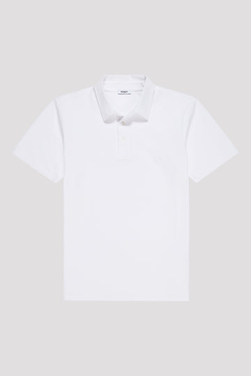 Optic White Sea Island Cotton Polo Shirt
