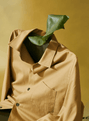 Regenerative Cotton Khaki Shirt Jacket