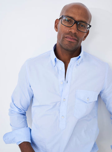 Regenerative Cotton Sky Modern Button down Shirt Pre-order Neem Global 