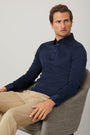 Inkwell Navy Long Sleeve Polo Shirt