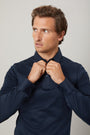 Inkwell Navy Long Sleeve Polo Shirt