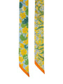 Sunny Sunday - Floral Skinny Silk Scarf
