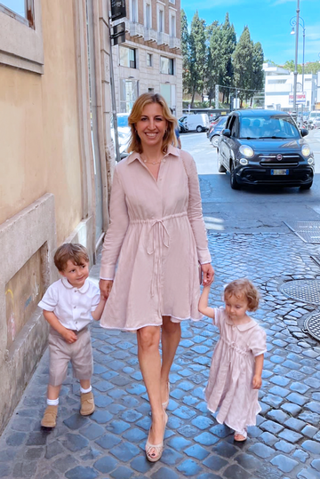 Amalfi Short Dress in Pink