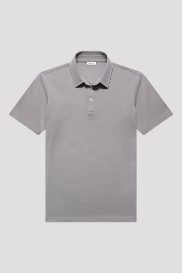 Sharkskin Grey Egyptian Cotton Polo Shirt