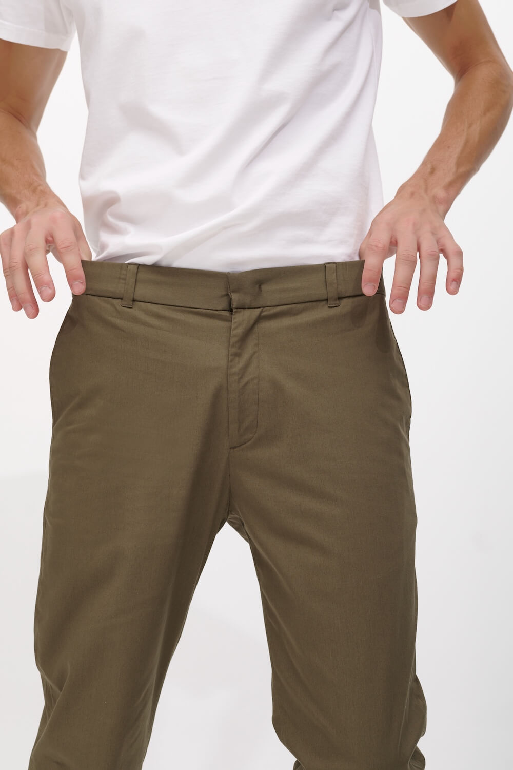 TOPMAN Smart Slim Chino Pants in White for Men | Lyst